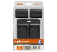 Jupio kit : 2 batteries LP-E6NH 2130mAh + chargeur dual USB pour Canon