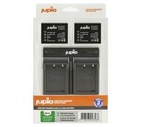 Jupio kit : 2 batteries NP-W126S + chargeur USB double pour Fujifilm