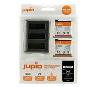 Kit Jupio : 2 x batteries pour DJI Osmo Action AB1 1220mAh + chargeur USB triple