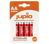 Jupio piles rechargeables AA 2700mAh NiMH haute capacité - pack de 4