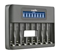 Jupio USB Octo Charger - chargeur rapide pour 1 à 8 piles AA ou AAA avec écran LCD