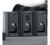 Jupio x Pr1me Gear Tri-Charge Charger pour LP-E6 (LP-E6N/LP-E6NH)