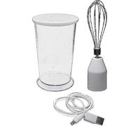 JUPITER 828.001 Mixeur plongeant 150Watt sur batterie blanc/argent/gris
