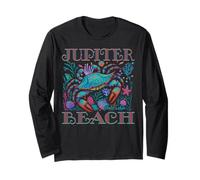 JUPITER BEACH FLORIDA BLEU CRAB ÉTÉ PLAGE CADEAUX DE VACANCES Manche Longue