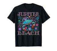 JUPITER BEACH FLORIDA BLEU CRAB ÉTÉ PLAGE CADEAUX DE VACANCES T-Shirt