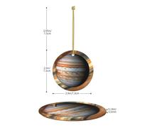 Jupiter Décorations de Noël paysage pour sapin de Noël, cadeaux pour maman, idée cadeau unique, parfaites pour les fêtes de vacances, arbre, fenêtre, décoration murale