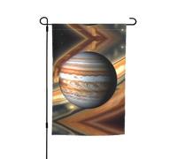 Jupiter Drapeau décoratif de jardin imprimé paysage 30,5 x 45,7 cm - Drapeau de cour pour terrasse, balcon, jardin, pelouse