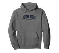 Jupiter Island Florida Vintage Athletic Sports Design Sweat à Capuche