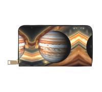 Jupiter Portefeuille Paysage Porte-Monnaie Porte-Monnaie Tendance et Polyvalent Longue Peut contenir Téléphone Portable Pièces de monnaie Clés