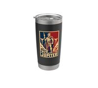 Jupiter Roman Thunder avec Dieu, héros de la mythologie antique Gobelet isotherme en acier inoxydable double paroi