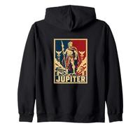 Jupiter Roman Thunder avec Dieu, héros de la mythologie Antique Sweat à Capuche