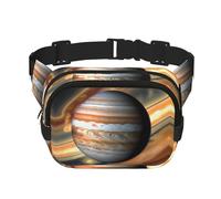 Jupiter Sac Banane Carré Double Couche Paysage pour Activités de Plein Air comme Sports, Voyage, Randonnée, Cyclisme, Noir , Taille unique