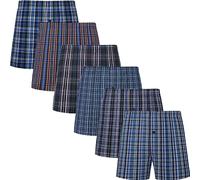 JupiterSecret Calecon Homme Lot de 6 Calecon Homme Coton 100% Boxer Homme Sexy Boxer Americain Homme Coton Grands Doux et Respirant en Différentes Couleurs, L