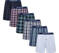 JupiterSecret Lot Caleçon Homme Américain Boxer Homme Coton Doux Calecon Homme Confortable Taille Élastique Visible, 6 Pièces, M