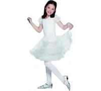 Jupon court double volant enfant blanc 8/10 ans Blanc G