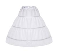 Jupon crinoline demi slip pour fille - 3 anneaux - Jupon crinoline - Jupon long en tulle - Pour enfant et fille, a, 10-11 ans