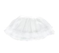 Jupon Crinoline Fille Garçon et Filles Blanc Polyester Taille Élastique | Superposition à Couches, Forme Élégante et Charmante, Usage Quotidien ou Lolita, pour Garçon et Filles