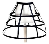 Jupon Femme 3 Cerceaux Évider Os de Poisson Jupon Robe de Mariée Femme Jupon Lolita Agitation Cage Jupe Pannier pour Mariage Mariée