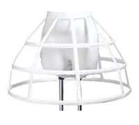 Jupon Femme 3 Cerceaux Évider Os de Poisson Jupon Robe de Mariée Femme Jupon Lolita Agitation Cage Jupe Pannier pour Mariage Mariée