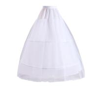 Jupon pour Robe Mariée de Mariage, Soirée Jupes de Bal Couches Cerceau Jupe, Mi-Longue Crinoline Demi-Slips, 3 Hoops pour Demoiselle d'honneur Mariage, Robe de mariée Jupon Demi-Slip