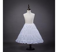 Jupon sous Robe Fille pour Les Robes 3 Cerceaux - Blanc - Taille Unique