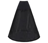 Jupons Crinoline Mariage élastique A-Ligne Longue Jupon Femme Jupes A-Line Sculptantes Wedding Bridal Dress Petticoat Jupes de Bal Couches Cerceau Jupe Demi-Slips pour FANCE Prom Parti(Noir,44)