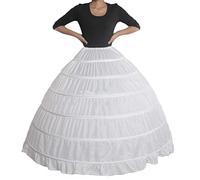 Jupons Crinoline Mariage - Jupons 6 Anneaux Jupe Petticoat Hoop Jupe Cerceau De Jupon De Mariage Pour Les Robes De Mariage Robes de bal Robes de soirée Robes de mariée Robes de bal, Danse, Bar (Femme)