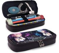 Jupsero Re Zero Étui À Crayons En Cuir Étudiant Étuis À Crayons Pochette Polyvalente Sac À Stylo Pour Fille Garçon Hommes Femmes