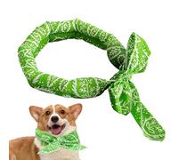 jupsjuice Bandeau Rafraîchissant pour Chien | Serviette Absorbante à Refroidissement Instantané - Collier Rafraîchissant Glacé pour Chat en Été - pour Toutes Tailles Petit Moyen Grand Chiot Maison