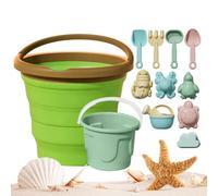 jupsjuice Jeux de Sable pour Plage - Seau de Design Fruit - Accessoires de Voyage colorés pour Le Sable,Dès 3 Ans -, garçons et Filles - Jardin, Vacances, extérieur