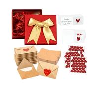 jupsjuice Mini Cartes De Saint-Valentin Et Enveloppes,60pcs,Set De Petites Cartes Vierges Romantiques Pour Petit Ami Ou Petite Amie, Pour Messages Secrets, Cadeaux Ou Décorations