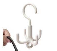 jupsjuice Organisateur De Ceintures Pour Placard - Organisateur Économiseur d'Espace Avec 4 Crochets,Porte-Ceintures Pivotant À 360 Degrés | Pour Chambre Armoire Maison Soutien-Gorge Débardeur Cravate