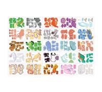 jupsjuice Puzzle 3D pour , 25 pièces, jouet créatif, bricolage, puzzle 3D en papier à construire | pour les fêtes d'anniversaire, les chaussettes de bébé, la salle de classe, la famille, les