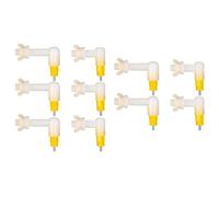 Juqoyue 10 Pièces Poulet Poussin Eau Mamelon Abreuvoirs à Boire Automatique Anti-Fuite Type Ressort Installation Facile
