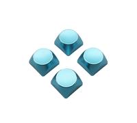 Juqoyue 4Pcs Aluminium Alliage Clavier Capuchon en Métal Aluminium Alliage Keycaps Couleur Clavier Mécanique Universel Personality Rainbow Gradient Keycap pour Clavier de Mécanique C