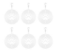 Juqoyue 6Pack 8 Pouces sous-Verres de Rotation par Sublimation pour la Décoration Intérieure et Extérieure de la Cour et du Jardin