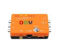 Juqoyue Adaptateur Convertisseur ODV-II Composant/CVBS/S-Vidéo Vers Composant Sans Entrées de Délai pour Accessoire de Console de Rétro