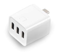 Juqoyue Adaptateur Intelligent Tuya Zigbee Type-C 3 Gang Mini USB-C Adaptateur Secteur Prise de Charge Synchronisation Commande Vocale pour