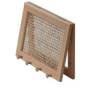 Juqoyue Boîte de Compteur Électrique en Rotin avec Motif Rabattable, Autocollant Mural, Crochet à Vêtements, Couvercle D'Interrupteur d'alimentation, Décoration de
