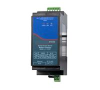 Juqoyue Din-Rail ZLAN5143D Serveur de périphériques série Modbus Gateway RS485 de vers IP DC9-24 V Prise en charge duplex intégral