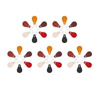 Juqoyue Ensemble de 30 Porte-Clés en Cuir à Faire Soi-Même, Porte-Clés en Cuir, Porte-Clés à Rivets Vierges, Utilisé pour la Sculpture Artisanale (5 pour Chaque, 6 Styles au Total)