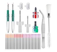 Juqoyue Kit de Nettoyage de Machine à Coudre 30 Pièces, Outils de Réparation de Machine à Coudre pour Réparer et Nettoyer Les Machines à Coudre