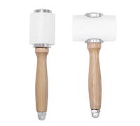 Juqoyue Marteau à Sculpter Le Cuir, Maillet en Cuir, Manche en Nylon et Bois, Kit D'Outils pour la Couture du Cuir de Vache