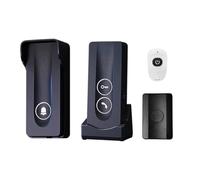 Juqoyue Nouvelle Sonnette Extérieure Longue Distance 800 M Sans Fil Interphone de Porte Téléphone de Porte Déverrouillage Interphone Bidirectionnel 433 MHz A