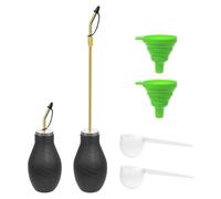 Juqoyue Poudreuse à Diatomées, Applicateur de Poudre de Jardin avec Long Pulvérisateur en Laiton, Pulvérisateur à Bulbe