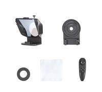 Juqoyue Téléprompteur portable pour smartphones avec télécommande et support de téléphone portable pour l'enregistrement vidéo et le streaming en direct