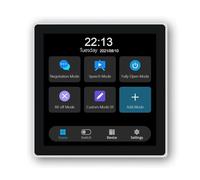 Juqoyue Tuya T3E Panneau de Commutation à Écran Tactile Panneau de Contrôle Intelligent EU Interrupteur Mural Intelligent Zigbee pour Maison Intelligente, Blanc