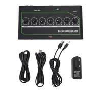 Juqrelith Amplificateur Casque DAC pour Gaming, Entrées Multiples USB Type C, Réglage Basses, Aigus et Médiums, Noir Compact - Conversion Numérique Haute Fidélité, Sélection de Mode Rapide