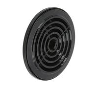 Juqrelith Bouche d'Aération Rond, Ventilation Universelle Métal et ABS, Noir, Pour Voiture Bus Bateau RV - Faible Bruit, Nettoyage Facile, Usage Industriel et Domestique