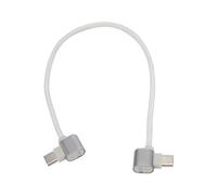Juqrelith Câble de Données Type C à Type C, Câble Dangle Droit, Nylon Tressé Argenté, Léger 12g, Pour Téléphones et Tablettes - Connexion Stable, Transfert Rapide, Compatible Drones Mini e